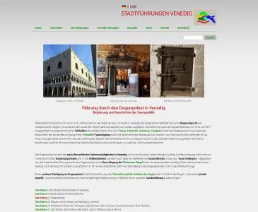 Dienstleisterseite für Stadtführungen Venedig